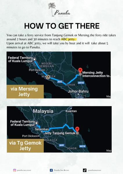 How to get there Panuba Inn